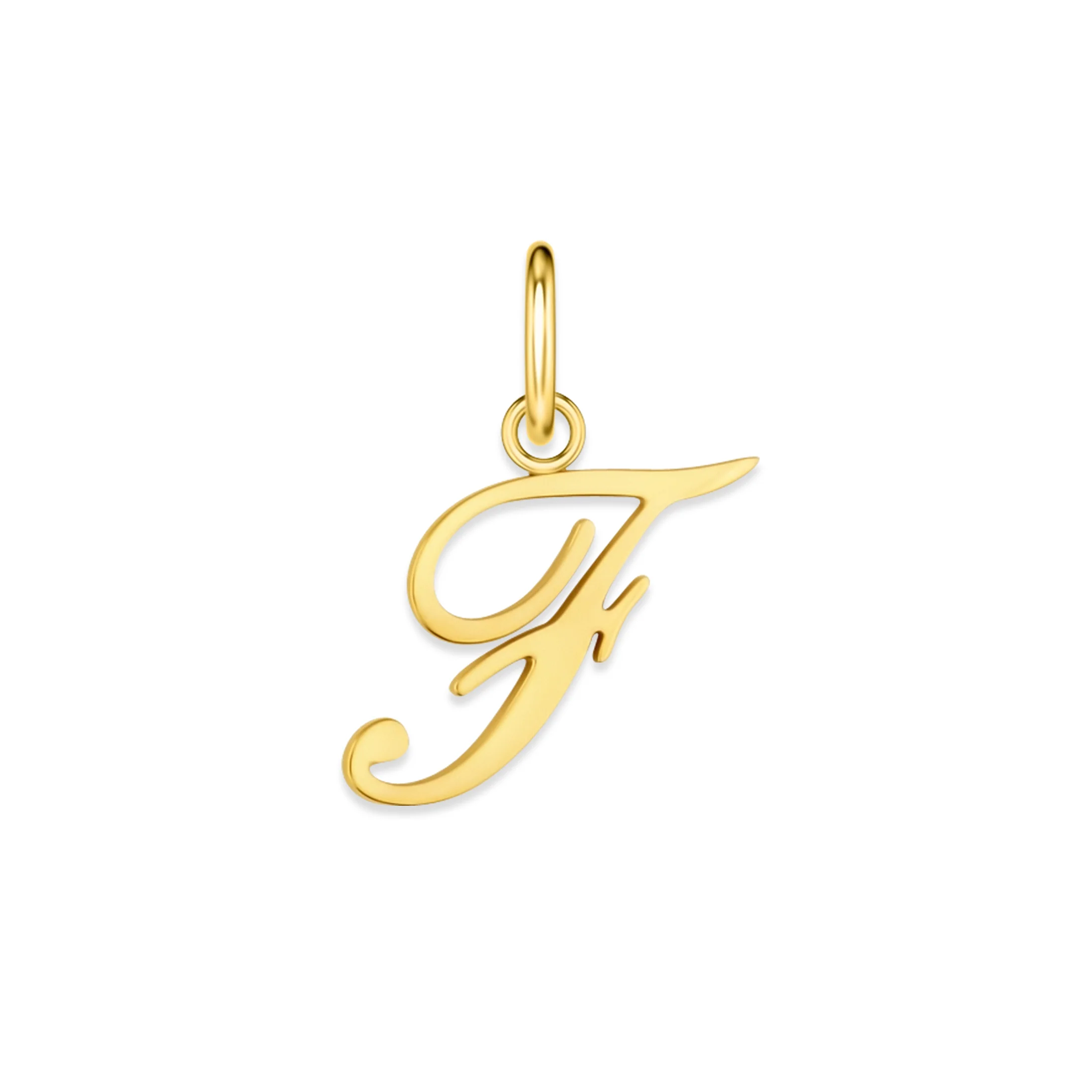 The Cursive Letter Charm - Gold - Image 10
