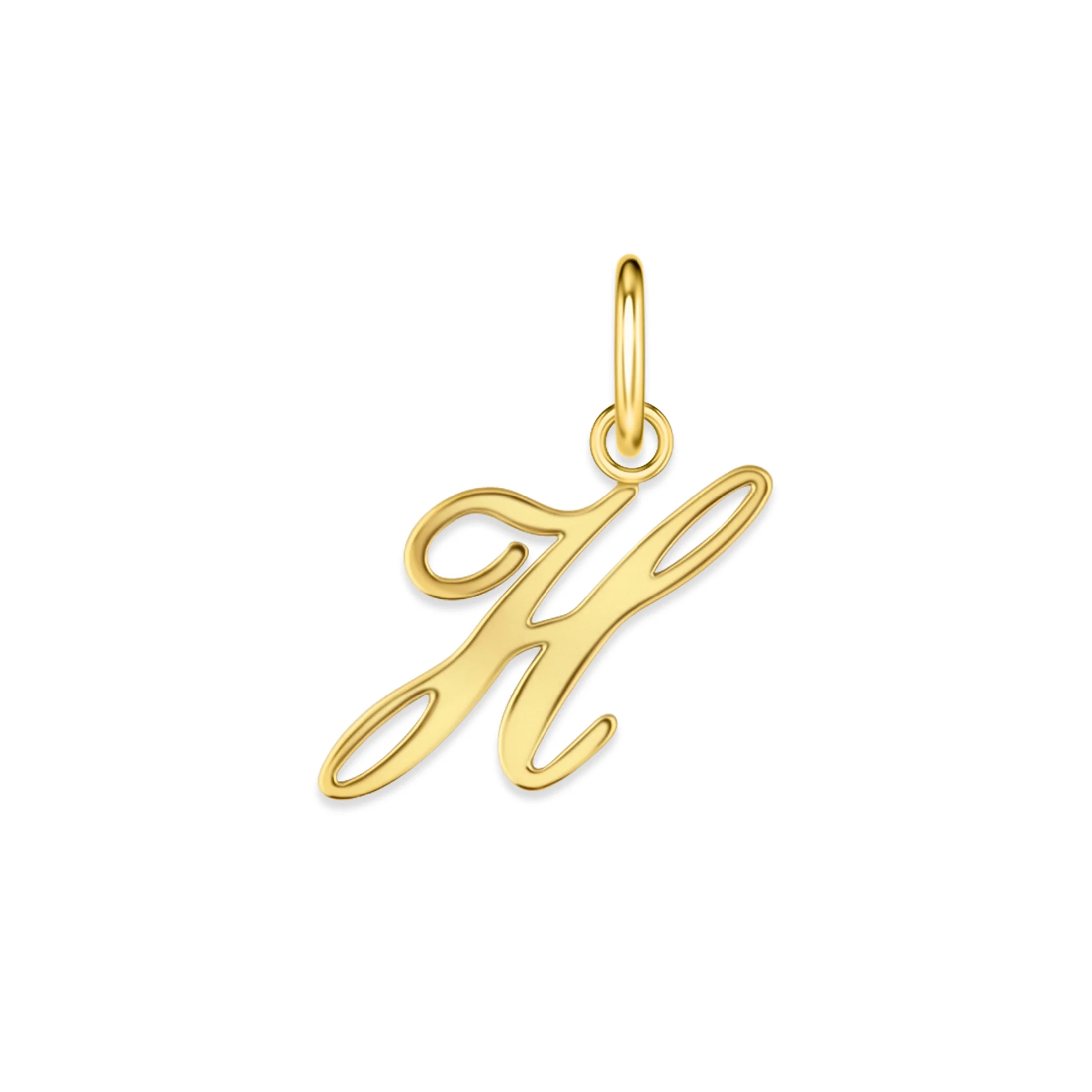 The Cursive Letter Charm - Gold - Image 12