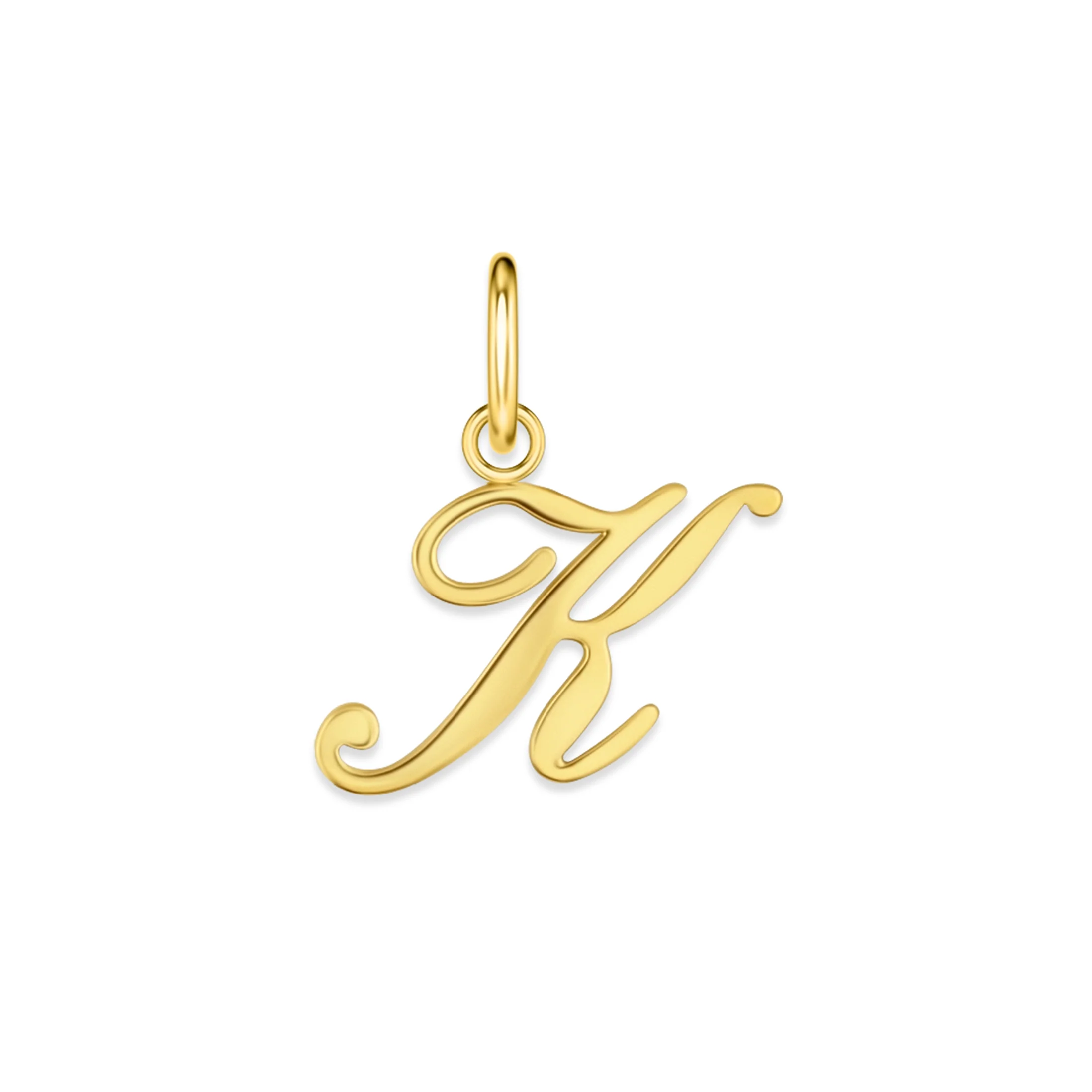 The Cursive Letter Charm - Gold - Image 15