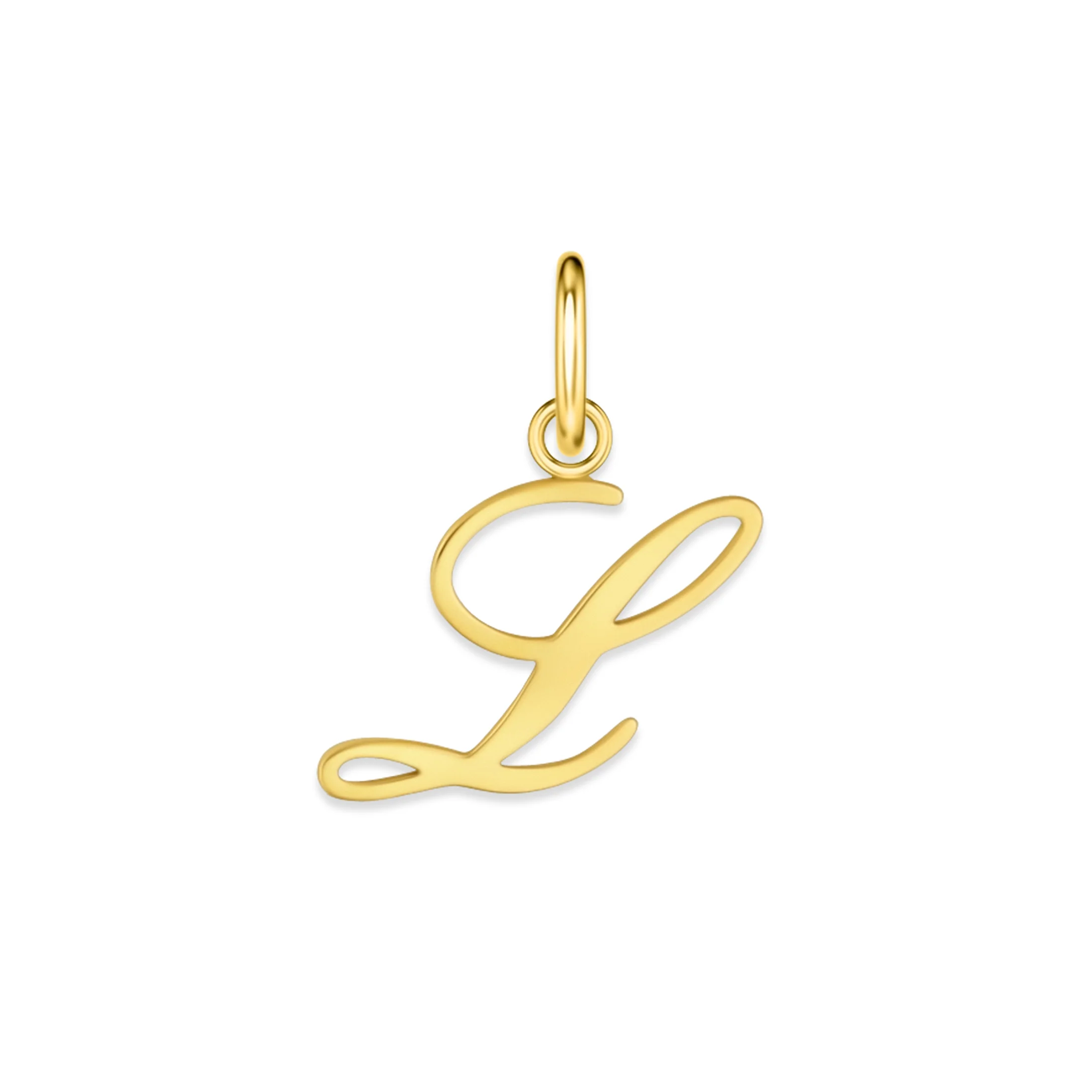 The Cursive Letter Charm - Gold - Image 16
