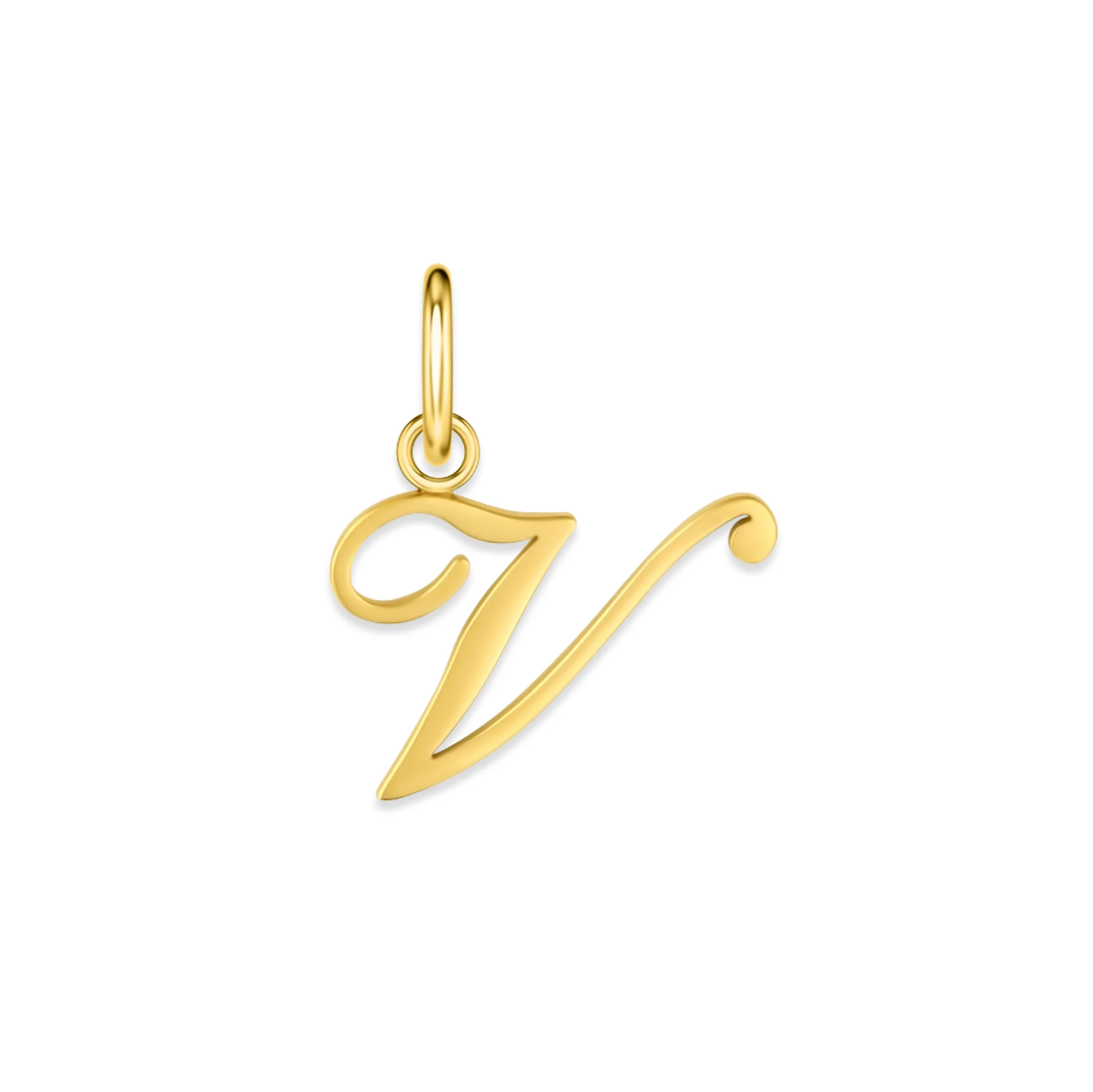 The Cursive Letter Charm - Gold - Image 26