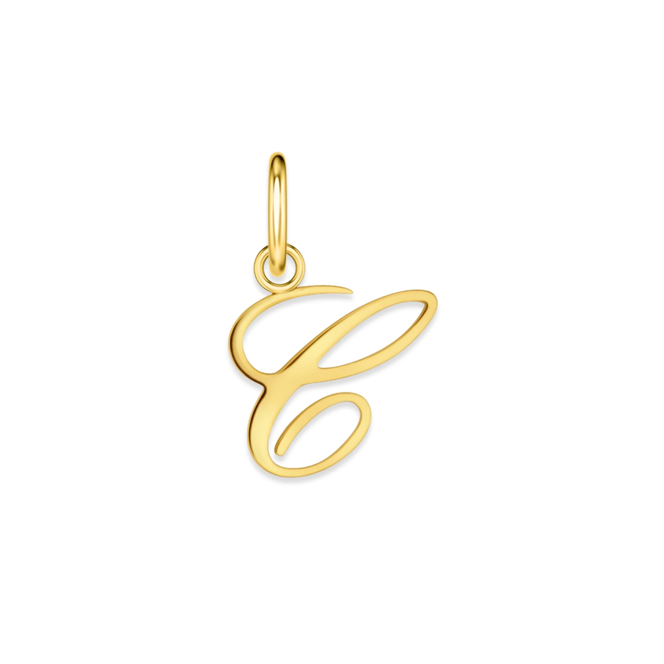The Cursive Letter Charm - Gold - Image 7