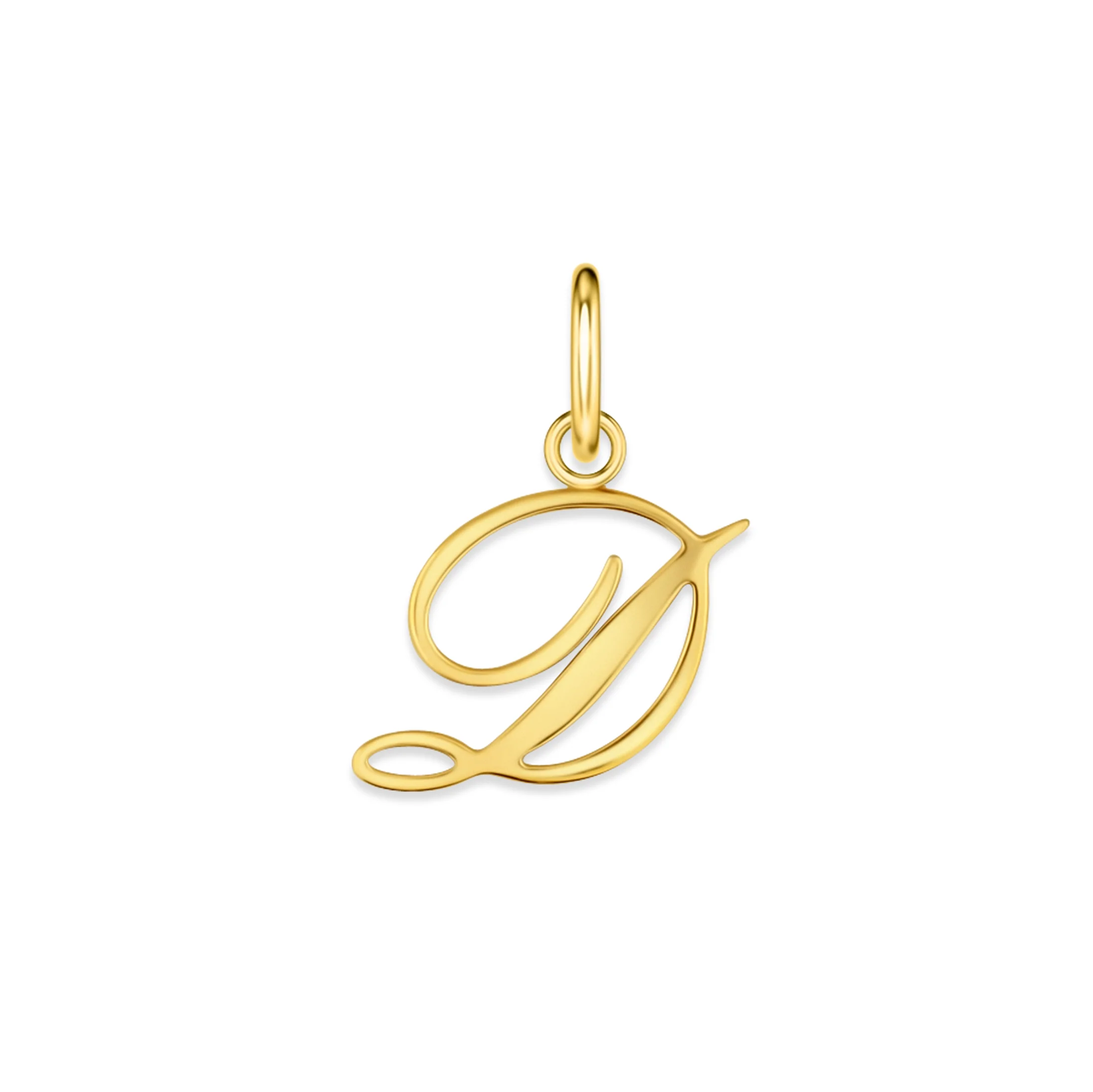 The Cursive Letter Charm - Gold - Image 8